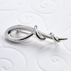 Sterling Silver Loop Brooch