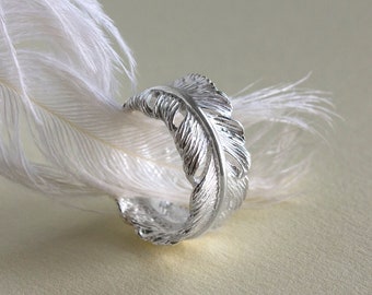 Sterling Silver Feather Ring