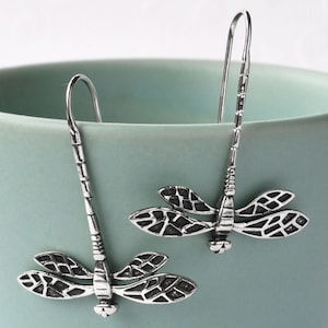 Boucles doreilles Sterling Silver Dragonfly Drop image 6