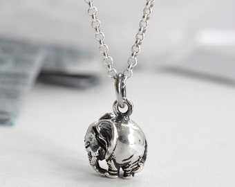 Sterling Silver Elephant Necklace