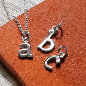 Sterling Silver Initial Letter Necklace