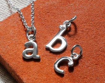 Sterling Silver Initial Letter Necklace