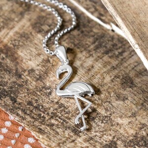 Sterling Silver Flamingo Necklace