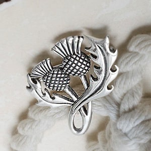 Sterling Silver Thistle Brooch