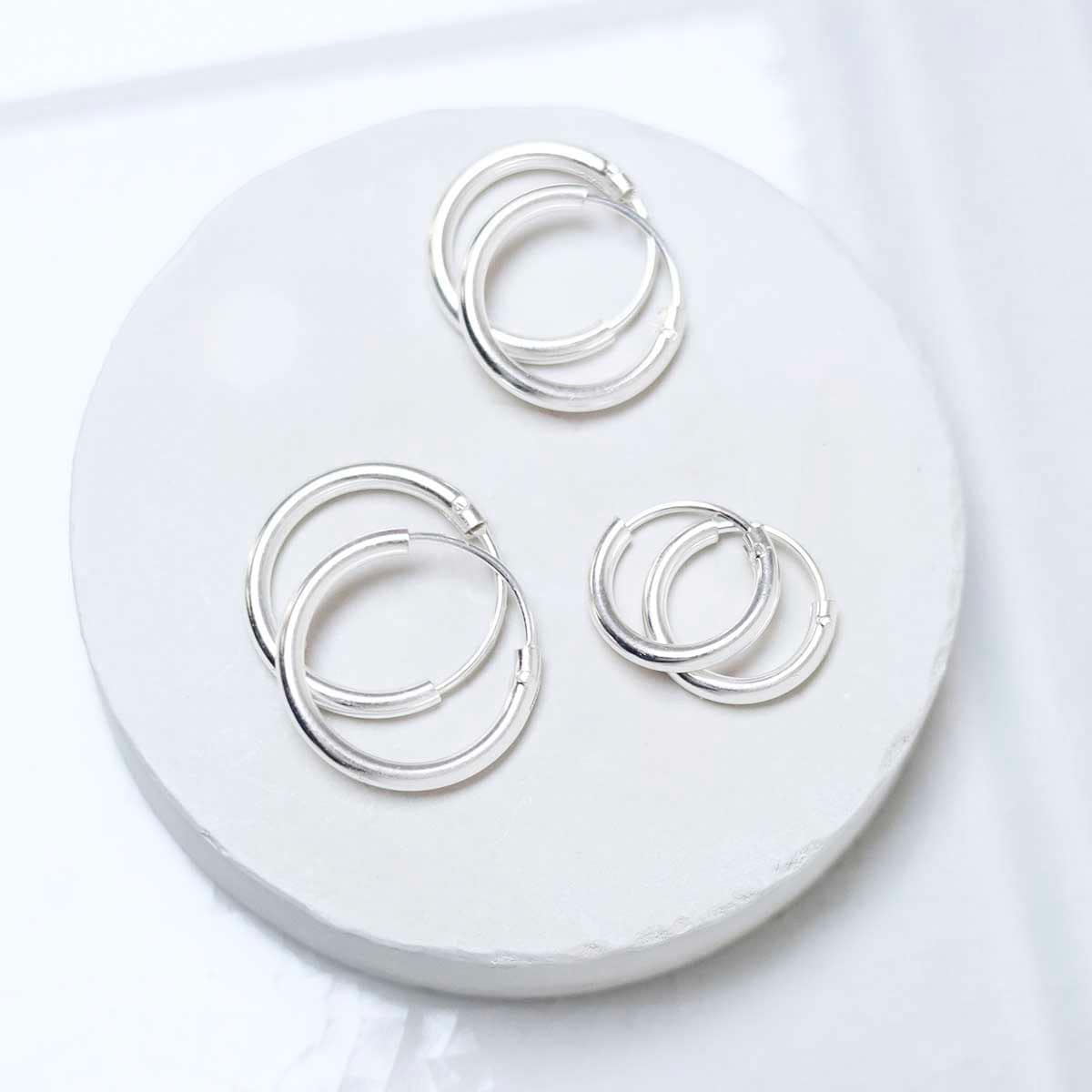 【TRES】Wide hoop Pierce (Silver) silver925］Wide hoop Pierce (Silver) – TRES