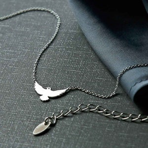 Sterling Silver Falcon Necklace