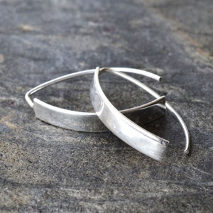 Sterling Silver Urban Shield Drop Earrings