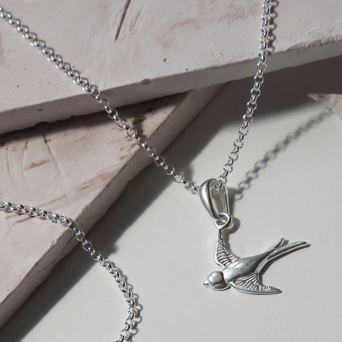 Calcedonio Gemma 925 Argento Sterling Artigianale Donna Bella Ciondolo