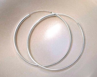 Silverly Orecchini A Bottone In Argento Sterling Con Disco A Forma Di Mezzaluna Per Donna | Orecchini A Cerchio Piatto In Argento 925 Con Finitura Opaca | Gioielli Geometrici Moderni E Minimalisti - Foto 4