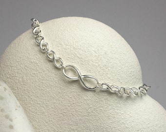 Sterling Silver Infinity Bracelet