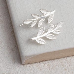 Sterling Silver Leaf Ear Climber