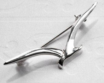 Sterling Silver Seagull Brooch