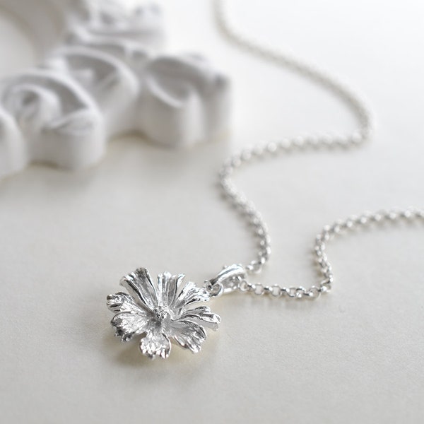 Sterling Silver Cosmos Flower Necklace