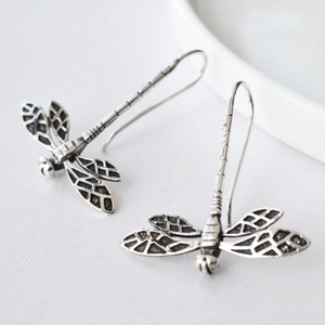 Boucles doreilles Sterling Silver Dragonfly Drop image 4
