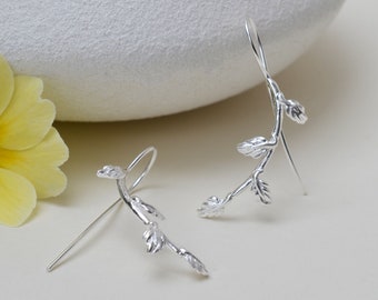 Sterling Silver Vines Threader Earrings