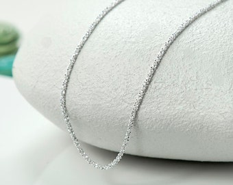 Sterling Silver Margarita Diamond Cut Chain