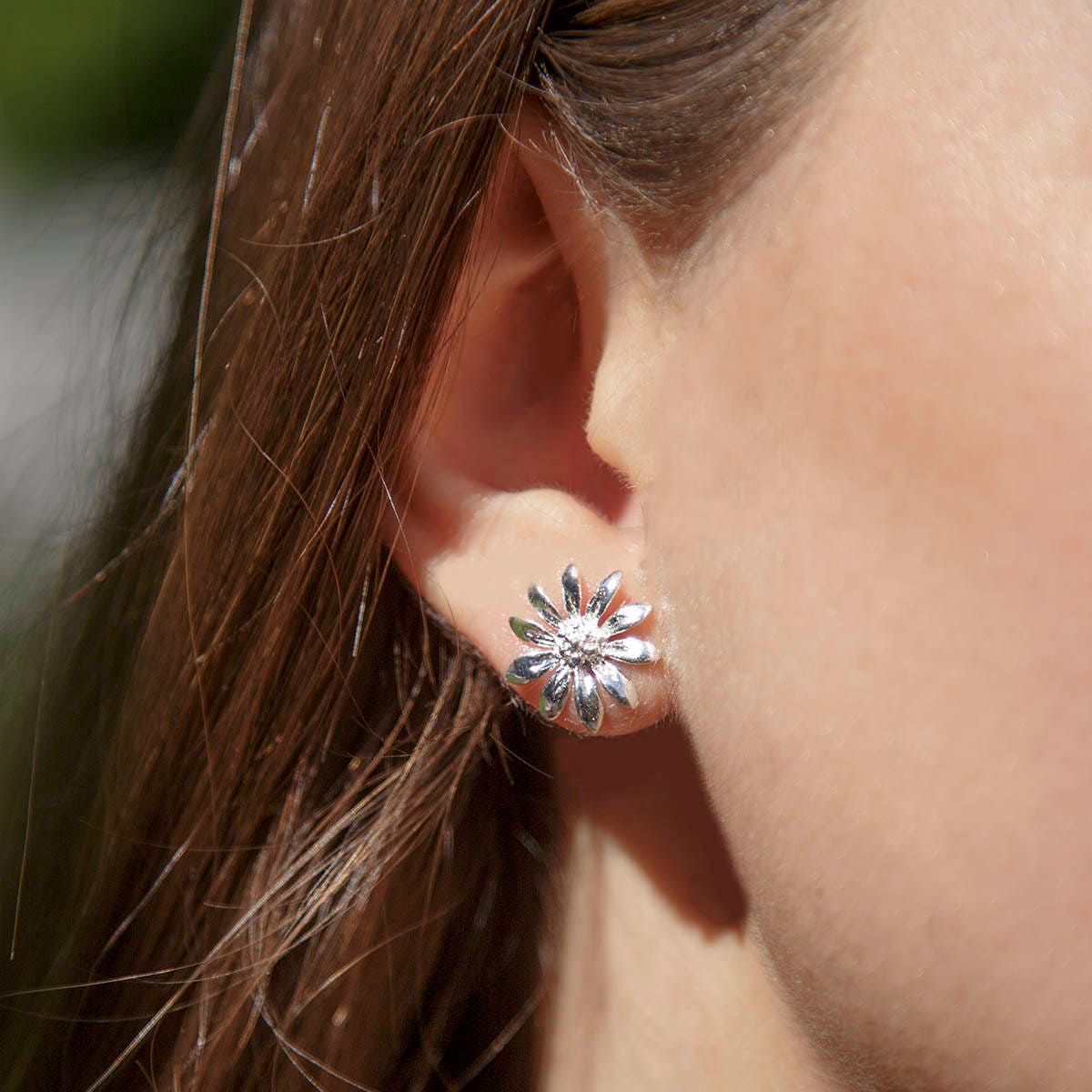 Orecchini A Margherita TANGPOET In Argento 925, 10 Mm, Ipoallergenici, In Confezione Regalo Con Panno
