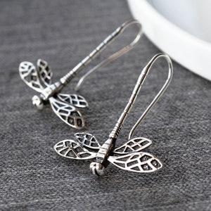 Boucles doreilles Sterling Silver Dragonfly Drop image 3