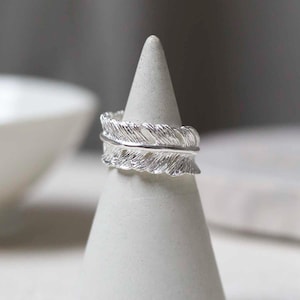 Sterling Silver Feather Ring