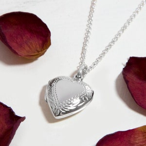 925 Sterling Silver Precious Heart Locket