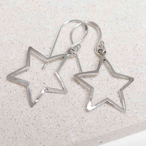 Sterling Silver Bright Star Earrings