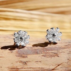 Sterling Silver Tiny Flower Studs