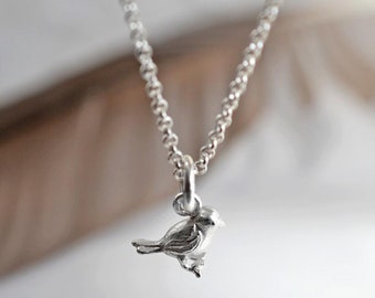 Collier petit oiseau en argent sterling