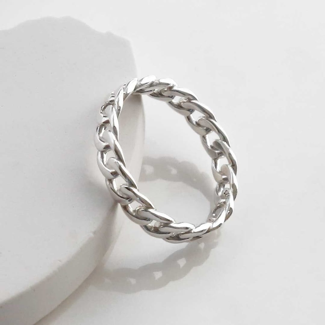 【20/80】STERLING SILVER  CAIN RING リング 20/80】トゥエンティーエイティー/STERLING SILVER ID CHAIN