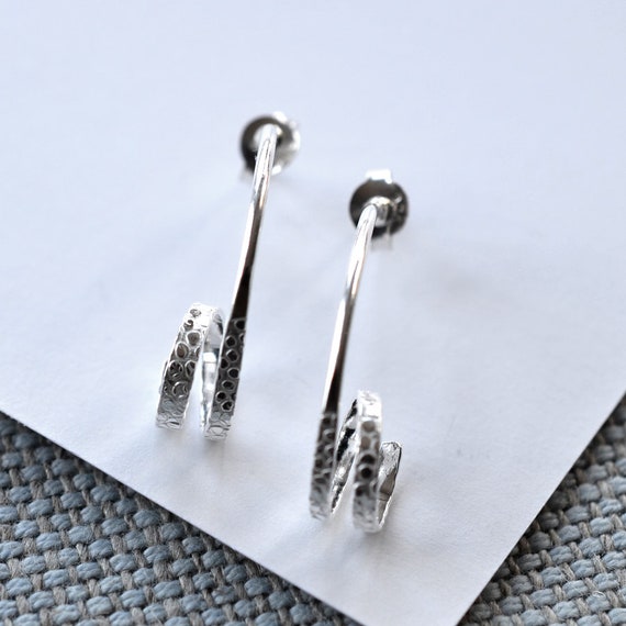 ORECCHINI etnici a cerchio in argento 925 - UTTAMASH