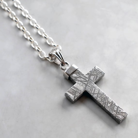 Meteorite cross best sale pendant