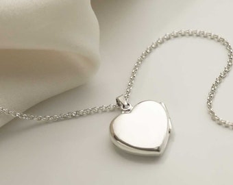 Collana Medaglione A Cuore In Argento 925 Con Foto – Apribile, Con Teschio, Per 1 Immagine, Uomo/donna