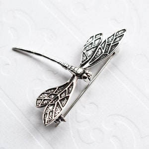 Sterling Silver Dragonfly Brooch
