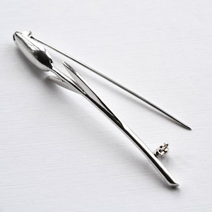 Sterling Silver Tulip Brooch