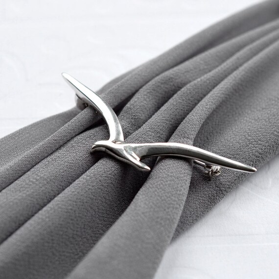 Sterling Silver Seagull Brooch Etsy Canada