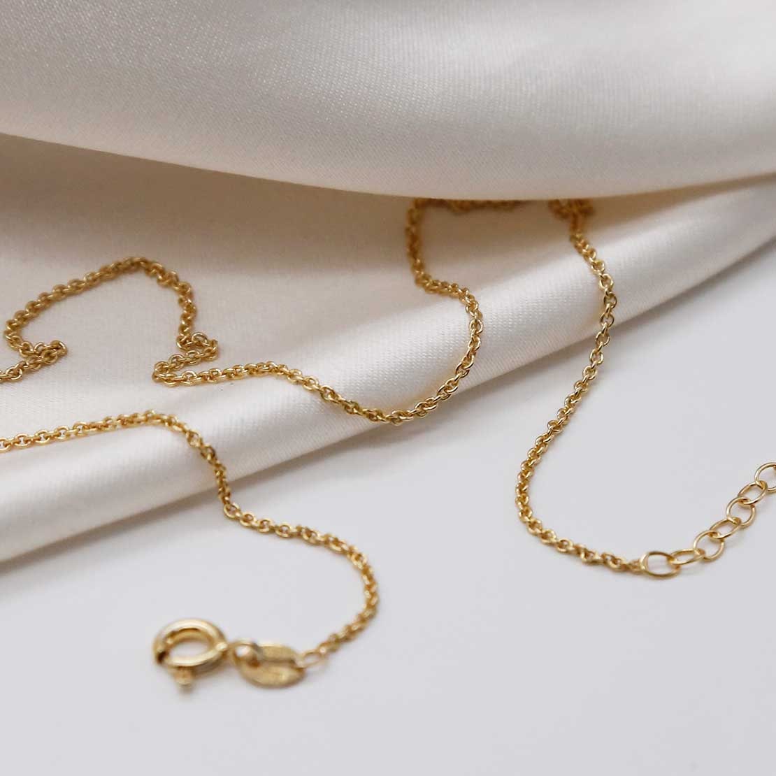 Sterling Silver or Gold Plated Trace Chain Necklace - Etsy