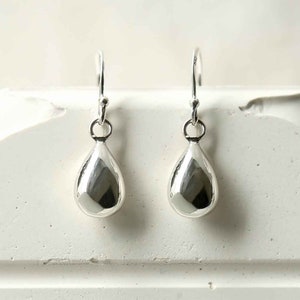 Sterling Silver Teardrop Dangly Earrings image 4