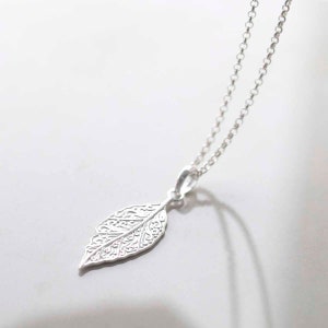 Sterling Silver New Leaf Necklace
