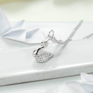 Sterlingzilveren zwaanketting
