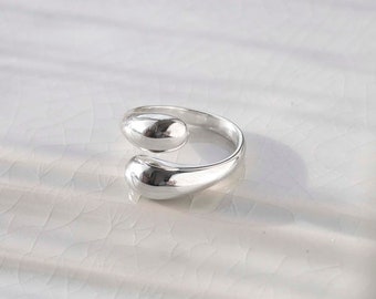 Sterling Silver Adjustable Flow Ring