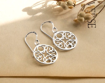 Sterling Silver Dangly Celtic Mandala Drops