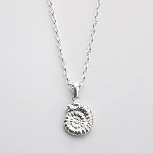 Sterling Silver Ammonite Necklace
