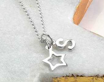 Personalised Sterling Silver Twinkle Star Necklace