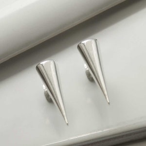 Sterling Silver Spike Studs