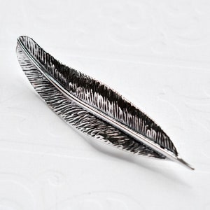 Sterling Silver Feather Brooch