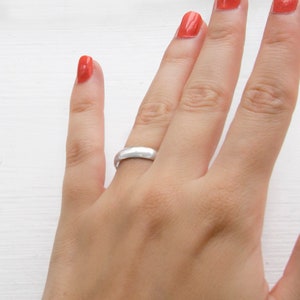 The Sterling Silver 4mm Secret Message Ring image 4