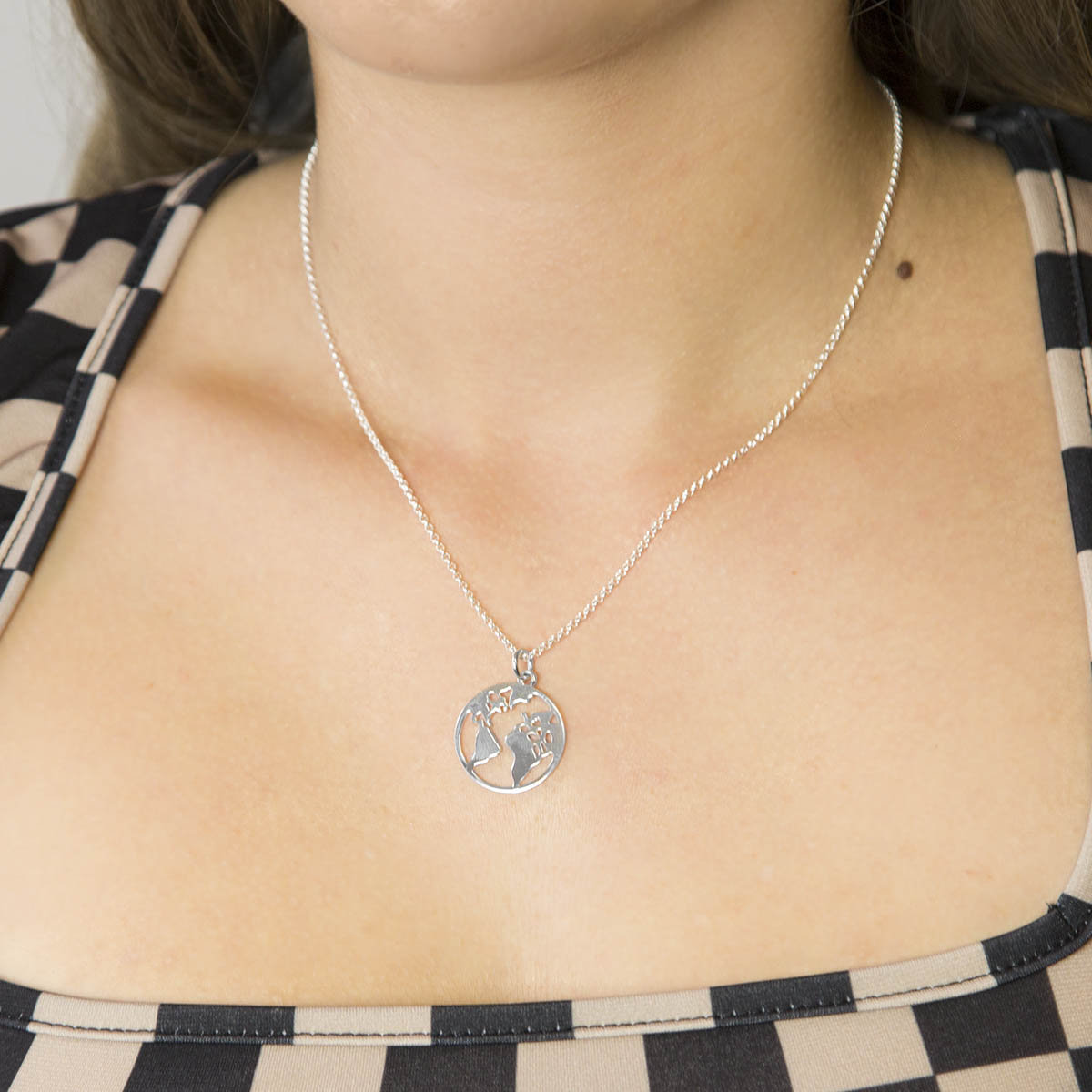 アクセサリー m.a+ globe necklace with silver chain hide-m | m.a+ Maurizio Amadei Silver 