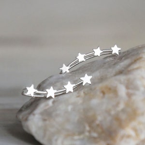 Sterling Silver Star Ear Climbers image 8