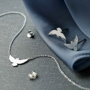 Sterling Silver Falcon Set