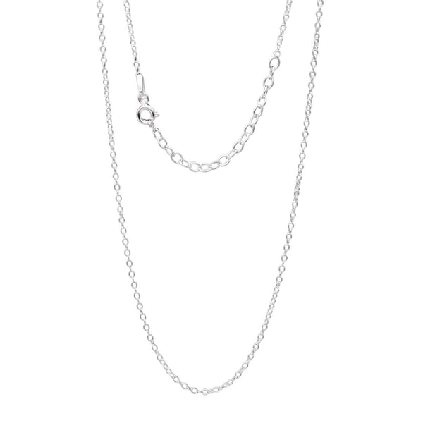 Sterling Silver or Gold Plated Trace Chain Necklace