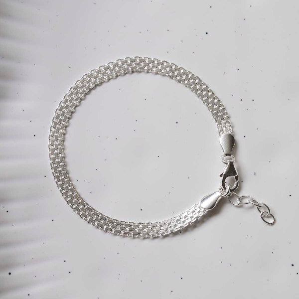 Bracelet fin en argent sterling